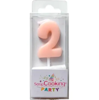 Svíčka ScrapCooking Svíčka na dort oranžová 2