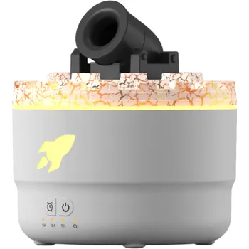 Klimatizace Zvlhčovač vzduchu s motivem kanónu Dekorativní aroma difuzér 131 x 131 x 143 mm Osvěžovač vzduchu AC100–240V Domácí interiérová výzdoba bílá