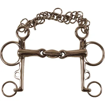 Vybavení pro koně Udidlo Pelham dvakrát lomené Umbria Equitazione 12,5 cm