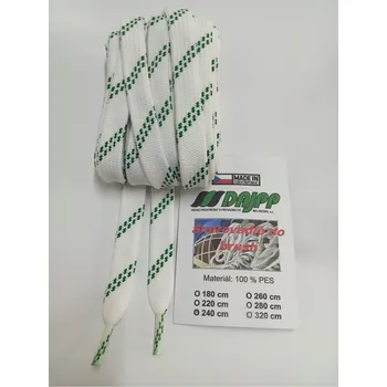 Tkaničky do bot DAJPP Bílo- zelená délka tkaniček: 180