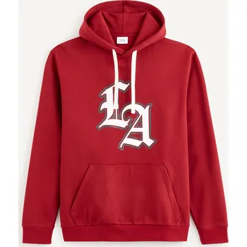 Pánská mikina Celio Mikina s kapucí Fecago 1133311 Červená L