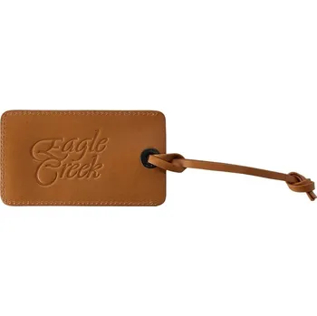 Eagle Creek Origin Leather Luggage Tag tan