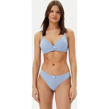 Kalhotky Hunkemöller Kalhotky string Lola 300923 Světle modrá XL