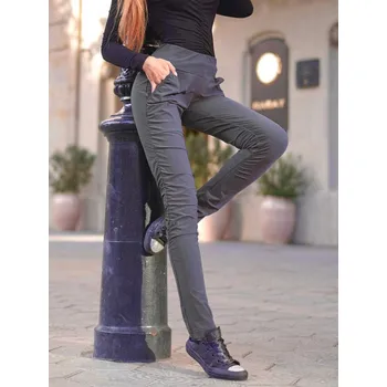 Dámské kalhoty NEYWER Dámské funkční elastické sportovní kalhoty šedé EK723 Velikost: L