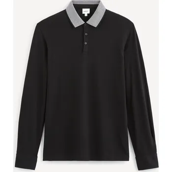 Pánské oblečení Celio Polo tričko Sessicoml 1087194 Černá S