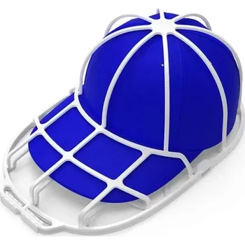 Plastová podložka na baseballovou čepici 35 x 22 x 13,5 cm Rám proti deformaci Čepicový držák do myčky a pračky Domácí pomocník bílá
