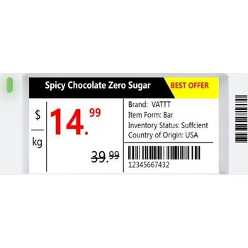 IP kamera DAHUA TECHNOLOGY Dahua ESL-E4029A-N elektronický štítek 2,9" 296x128 90 x 41 x 12,1mm 4 barvy NFC