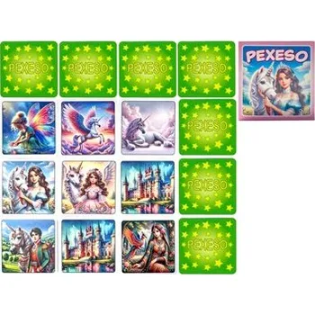 Pexeso MikroTrading Pexeso Jednorožec 64ks v krabičce