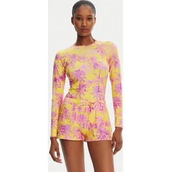 Dámské kraťasy Banana Moon Plážové šortky Tiwi Print JWF22 Žlutá Regular Fit M