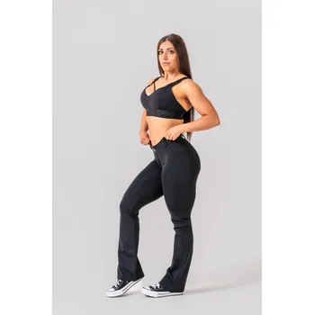 NEBBIA Flared Bubble Butt legíny 2.0 POWER LIFT černé XS