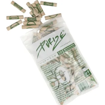 Purize Regular 9 mm filtry Organic, sáček 50 ks - BOX 8 ks (Purize Regular 9 mm filtry Organic, PE sáček 50 ks. Filtry PURIZE s aktivním uhlím jsou vyrobeny z ekologicky šetrných surovin. Cigaretové filtry aktivně snižují množství škodlivin vzniklých)