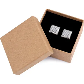 Spona na kravatu Manžetové knoflíky v dárkové krabičce Varianta: 6 platina, Balení: 1 krab.