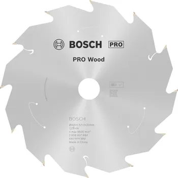 Pilový kotouč BOSCH Pilový kotouč PRO Wood cordless 165x20/16x1,5/1,0x12T 2608837684 free_store_pickup