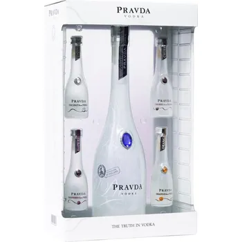 Vodka Vodka Pravda 0,7l +4ks mini 38%