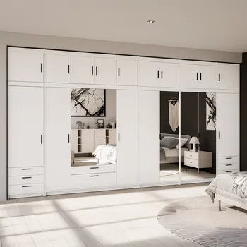 Šatní skříň Šatní skříň ELENA + nástavce | sestava 475,5 cm | bílá