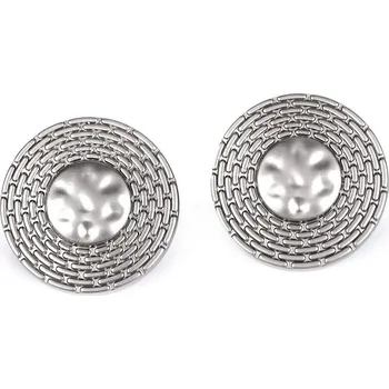 Knoflík Kovový knoflík designový velikost 30", 38", barva 1 (38") nikl tm.