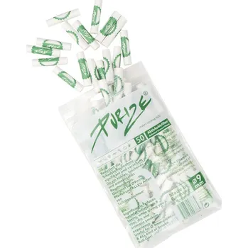Purize Regular 9 mm filtry bílé, sáček 50 ks - BOX 8 ks (Purize Regular 9 mm filtry bílé, PE sáček 50 ks. Filtry PURIZE s aktivním uhlím jsou vyrobeny z ekologicky šetrných surovin. Cigaretové filtry aktivně snižují množství škodlivin vzniklých hořením.)