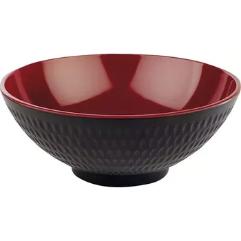 Polévková mísa APS ASIA Plus mísa, černá/červená, objem: 1,10 litru, výška: 80 mm, průměr: 200 mm