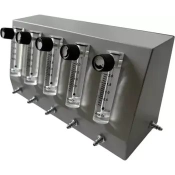Kyslíkový koncentrátor Rozbočovač kyslíku - Flow Splitter s mech. průtokoměry 5x2L/min - FS-01 OXTm