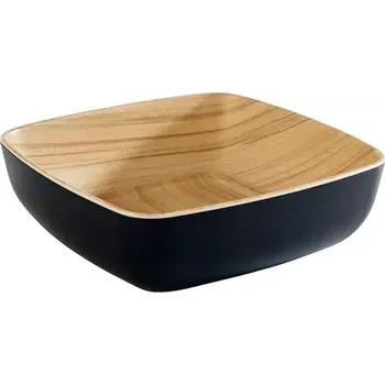 Miska melaminová APS Frida 16,5x16,5 cm, černá