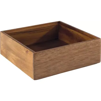 Úložný box APS Woody dřevěná bedýnka, délka: 150 mm, šířka: 150 mm