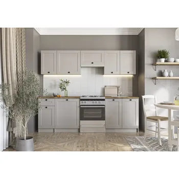 Kuchyňská linka Halmar Vivian 180/240 cm kašmír/ořech