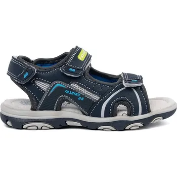 Dívčí sandály Luxusní sandály tmavě modré dětské na plochém podpatku 29