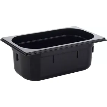 Dóza na potraviny APS GN nádoba GN 1/4, objem: 2,50 litru, hloubka: 100 mm, černá