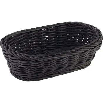 chlebník APS Profi Line Koš oválný, černý, výška: 60 mm, délka: 190 mm, šířka: 120 mm