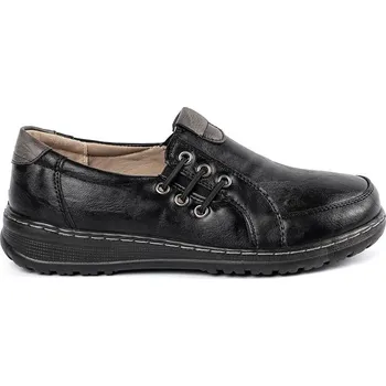 Dámské polobotky Vico Pěkné dámské polobotky černé na platformě 37