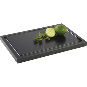 Kuchyňské prkénko APS Krájecí prkénko, černé, výška: 20 mm, délka: 300 mm, šířka: 200 mm