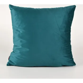 Povlak na polštář se semišovým vzhledem 45x45 petrolejový