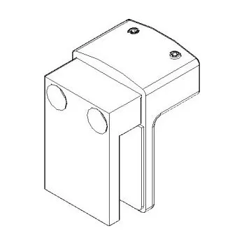Náhradní úchyt skla vzpěry pro STRP4, černá matná MT0335.06