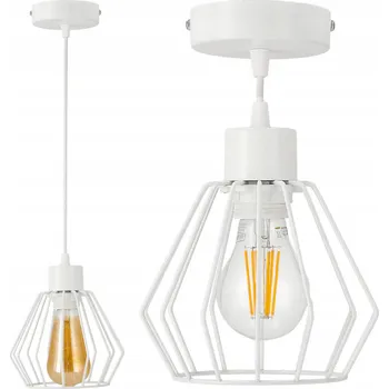 Svítidlo BERGE Diamantově bílá nastavitelná závěsná lampa PB0001/1XKB001