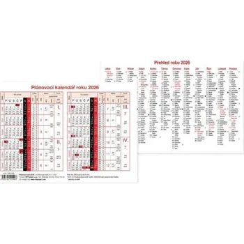 Kalendář Plánovací karta A5 2026 / 14,8cm x 21cm / 1061689
