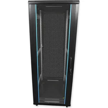 Rozvaděč PSD.8842.B - stojanový, rozložený, 42U, 800 x 800, sklo,perforace