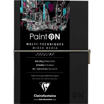 Clairefontaine Paint'On Skicář 32 A5 250 g Black