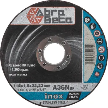 Řezný kotouč Kotouč tenký řezný na nerezovou ocel 115 x 1,6 mm