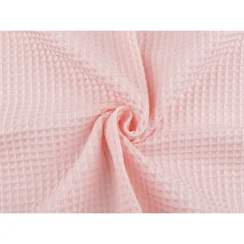 Bavlněná vaflovina METRÁŽ - 7 (3) růžová nejsv.