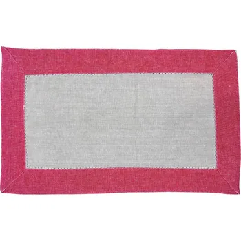 prostírání Home Elements Prostírání béžová a červená Množství: 6 ks Home Elements