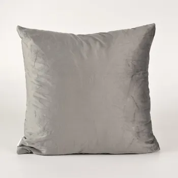 Povlak na polštář se semišovým vzhledem 45x45 šedý