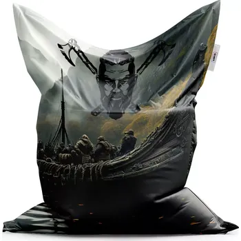 Sedací pytel Sablio Sedací vak Classic Vikingové Loď - 150x100 cm