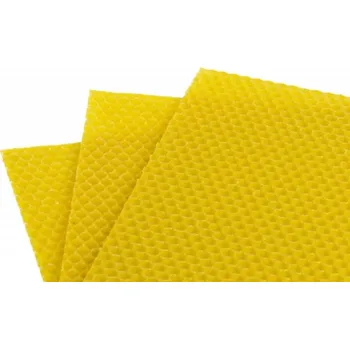 Mezistěny z včelího vosku přírodní, různé rozměry, 1 kg - VÝMĚNA ZA VOSK (37x25 cm)