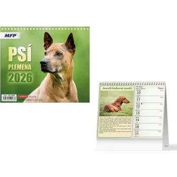 Kalendář Kalendář 2026 stolní mini Psí plemena