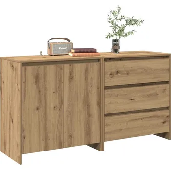 vidaXL 2dílná Příborník dub artisan kompozitní dřevo