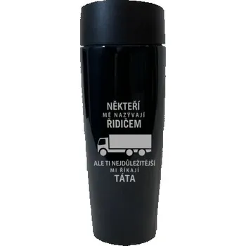 Žertovný předmět Někteří mě nazývají řidičem - táta - termo hrnek s potiskem- Tričkový.cz