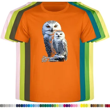 detske-levne-bavlnene-tricko-potisk-sovice snezni Barva: Orange - oranžová, Dětská bavlněná trička JHK: M