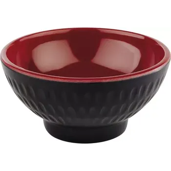 APS ASIA Plus miska, černá/červená, objem: 0,06 litru, výška: 35 mm, průměr: 75 mm