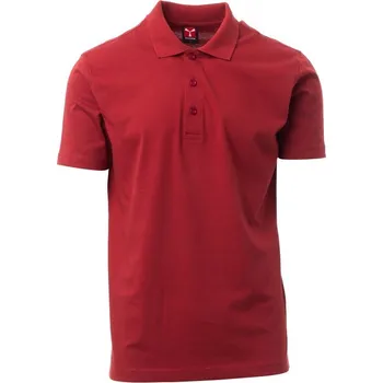 Pánské tričko Payperwear Pánská polokošile Amalfi s perleťovými knoflíky Barva: Červená vínová, Velikost: XL