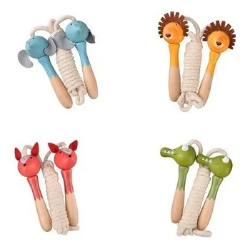 Dětské hřiště Skakanka z drewnanym uchwytem Zwierzaki